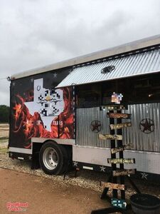 2018 - 8' x 45' Barbecue Kitchen Concession Trailer Commercial Barbeque Rig