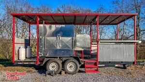 Very Nice 2013 Ole Hickory Pits EL-EDX Open BBQ Smoker Trailer