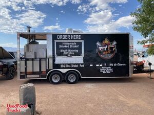 2019 Freedom 20' BBQ Concession Trailer with Porch BBQ Pit Rig w/ Full Kitchen