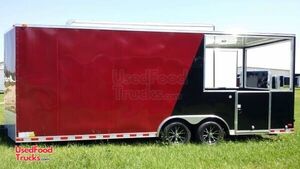 New 22' BBQ Concession Trailer with Porch
