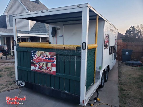 Turnkey 2018 - 8.5' x 20' Rock Solid Cargo Food Concession Trailer with Porch