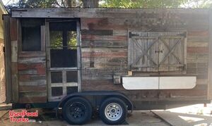 CUTE Wood Barn Style 2011 - 8' x 16' Barbecue Food Concession Trailer