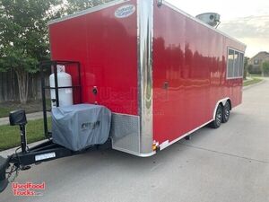 2022 Continental Cargo 8.5' x 22' Barbecue Kitchen Concession Trailer with Porch