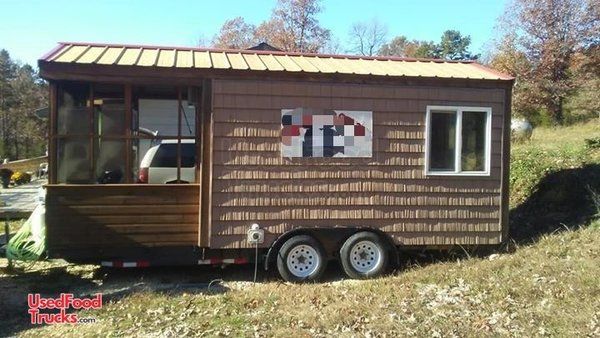 Ready to Sizzle BBQ Rig / Used Barbecue Concession Trailer with Porch