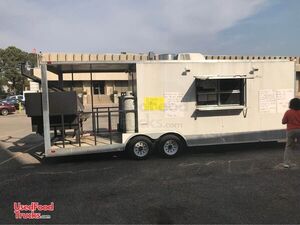 2014 - 8.5' x 24' Freedom Wagon Master Barbecue Concession Trailer with Porch