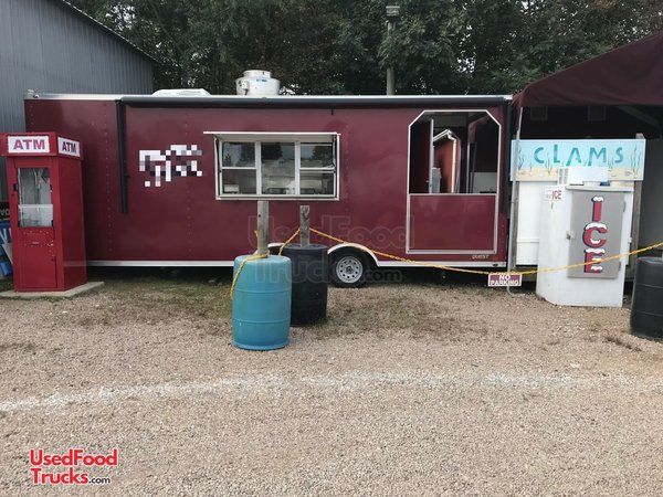 2014 Quest Steel 8.5' x 24' Kitchen Food Concession Trailer with Porch