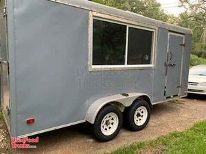 Ready to Outfit Empty 7' x 16' Mobile Food Concession Trailer
