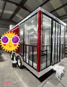 LIKE NEW - 2023 Kitchen Food Concession Trailer with 6' Enclosed Porch