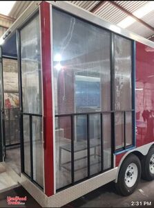 LIKE NEW - 2023 Kitchen Food Concession Trailer with 6' Enclosed Porch