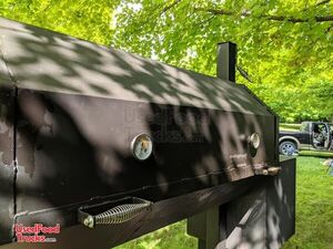 Large Homemade Barbecue Smoker Trailer / Used Mobile BBQ Unit