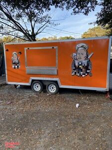 Like-New Street Food Concession Trailer/ Mobile Kitchen Unit with Porch