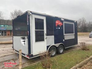 Ready to Use 2015 - 8.5' x 17' Barbecue Concession Trailer with 6' Porch