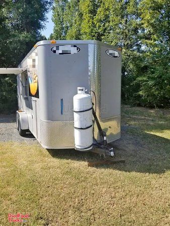 2016 - 7' x 16' Ready to Cook Mobile Kitchen / Used Food Concession Trailer