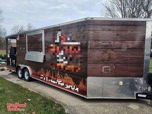 2019 - 8.5' x 24' Lark Barbecue Food Vending Trailer with 8' BBQ Porch