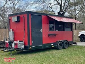 NICE 2021 - 7' x 18' Mobile Food Concession Trailer w/ Walk-In Cooler