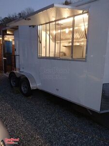 2022 7' x 16' Food Concession Trailer with 5' Porch / New Mobile Kitchen