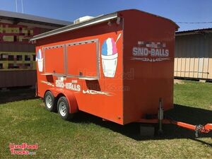 2013 6' x 14' Sno Pro Snowball Trailer |  Shaved Ice Trailer