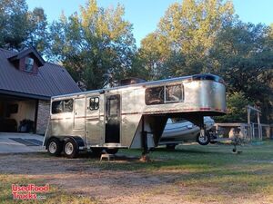 CUTE 8' x 22' Horse Trailer Concession Conversion with Custom Sleeping Quarters