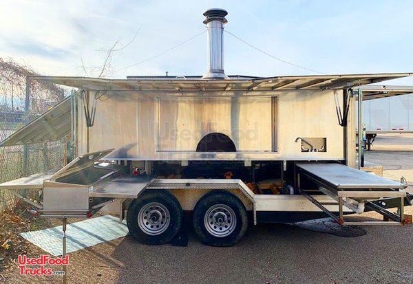 Turnkey State-of-the-Art 2017 8' x 12.5' Wood-Fired Pizza Trailer