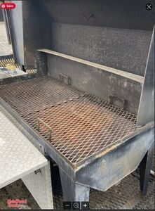 Preowned - 7' x 11.5' Open BBQ Smoker Trailer | Mobile BBQ Unit