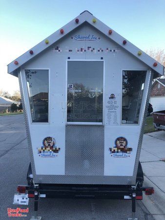 2012 Snoshack 6' x 7.25' Snowball Stand Shaved Ice Concession Trailer