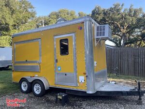 2014 - 7' x 14' Kitchen Food Concession Trailer with Pro-Fire