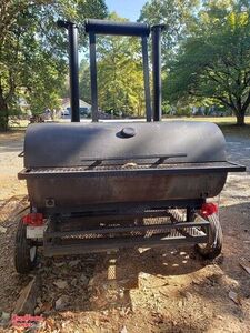 Well-Built 8' x 6' Open BBQ Smoker Trailer/Used Tailgating BBQ Trailer