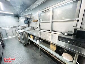 Like-New - 8.5' x 24' Barbecue Food Concession Trailer with Porch and Pro-Fire Suppression