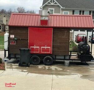 Head-Turning 2005 Custom Barbecue Food Concession Trailer with Porch