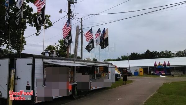 Ready to Go 8' x 32' Pace America Mobile Kitchen Food Concession Trailer