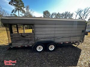 8' x 20' Food Concession Trailer with Porch | Mobile Food Unit