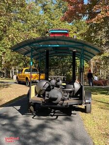 Open BBQ Smoker Tailgating Trailer / Ready to Go Mobile Barbecue Unit