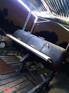Used 2012 Covered BBQ pit w/ 250-Gallon Smoker Tailgating Trailer