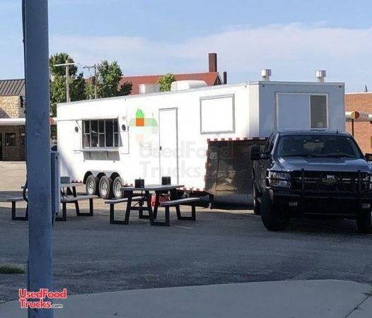 Used 2017 8'6" x 36' Food Concession / Catering Trailer with Professional Kitchen