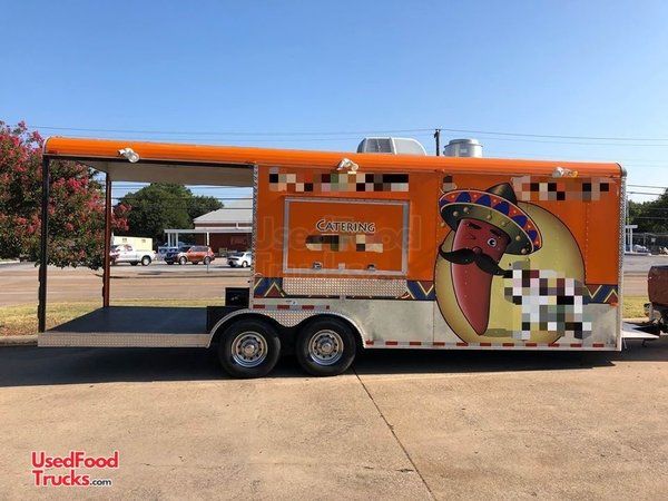 Turnkey Mobile Kitchen on Wheels / Used Food Concession Trailer w/ Porch
