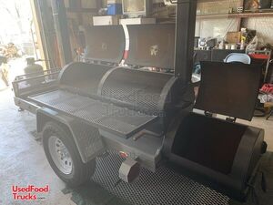 2020  - 4' x 14' Reverse Direct Flow Barbecue Smoker Tailgating Trailer