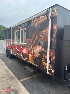 2019 8' x 26' Commercial BBQ Rig with Screened Porch / Mobile Kitchen