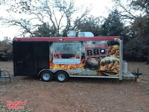 2009 - 24' Cargo Craft BBQ Smoker Porch Trailer