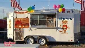 2017 - 14' Covered Wagon Shaved Ice and Espresso Concession Trailer