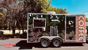 TURN KEY 7' x 16' Coffee & Beverage Concession Trailer- Lots of Extras