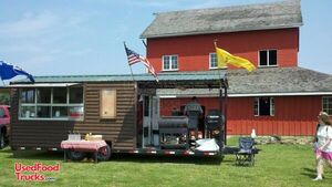 8.7' x 24' BBQ Concession Trailer with Porch