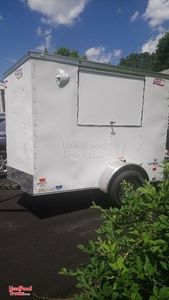 Used Once 2018 5' x 8' All-Electric American Hauler Food Concession Trailer