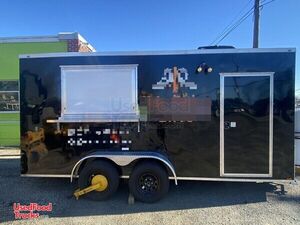 Like New 2022 - 7' x 16' Kitchen Food Concession Trailer with Pro-Fire
