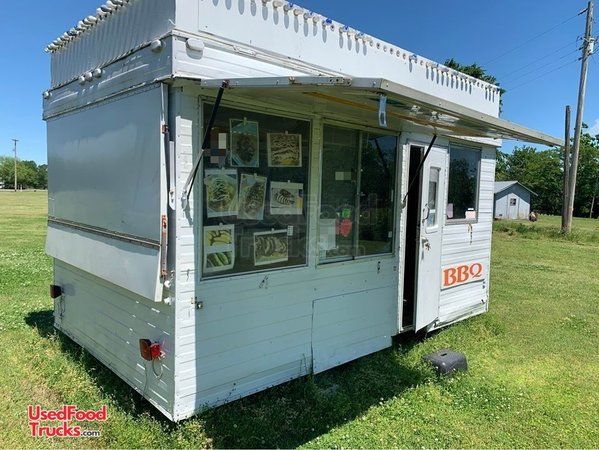 Used 8' x 13' Street Food Concession Trailer with Marquee