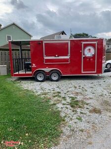 2018 Freedom 8' x 18' Mobile Kitchen Food Concession Trailer with 4' Porch