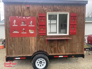 Custom Built - Compact 2021 Rustic Cottage Style Cute Basic Concession Trailer