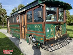 Gorgeous Classic Licensed 2001 Chance Coach 28' Trolley Food Truck with Unused 2020 Kitchen