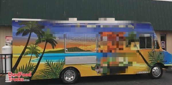 18' Chevy P30 Box Mobile Kitchen Diesel Food Truck - Great Money Maker