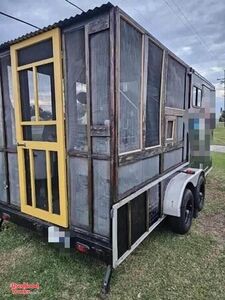 Food Concession Trailer with Power Front Lift Trailer w/ Screened Porch