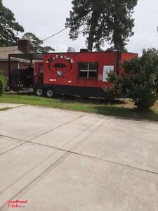 2018 8.5' x 26' Barbecue Food Trailer with Porch and Bathroom